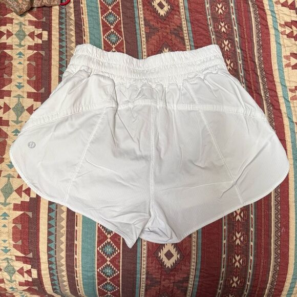 Lululemon Athletica white running shorts size 6 - Picture 5 of 7